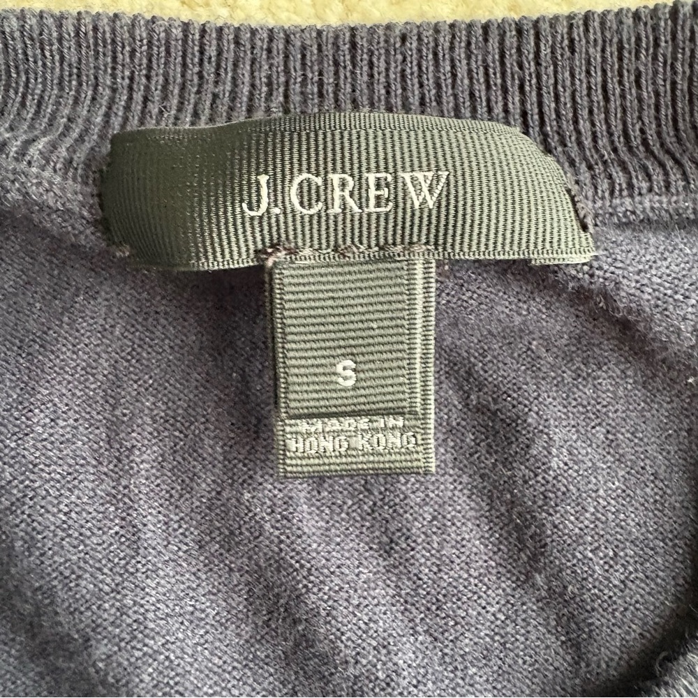 J. Crew Women's Black and White Striped Cardigan - Picture 4 of 5